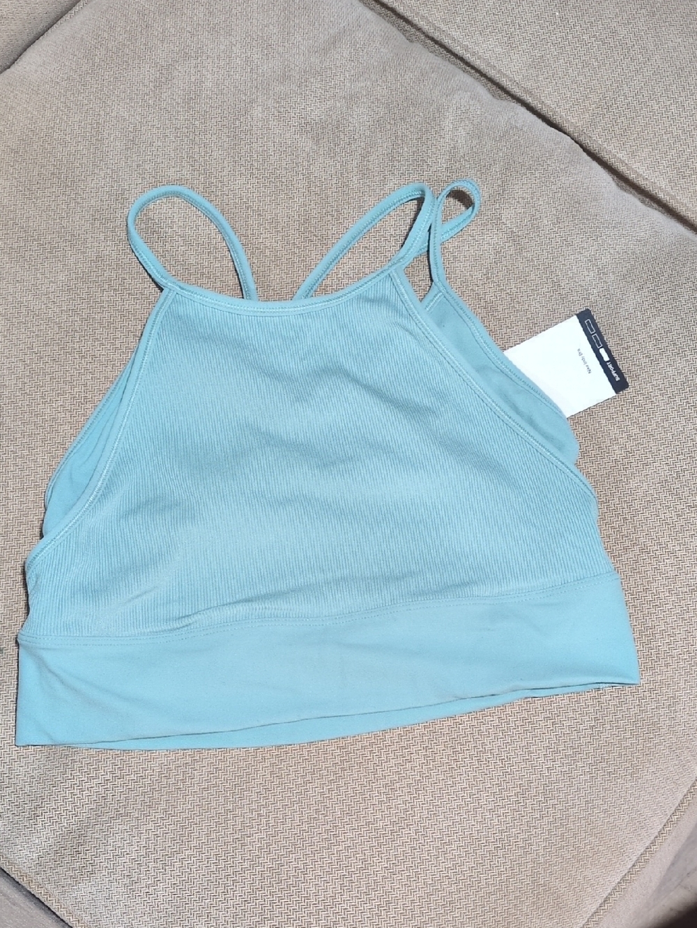 New Nike Mint/Light Blue Ribbed Sports Bra